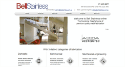 Desktop Screenshot of bellstainless.com.au